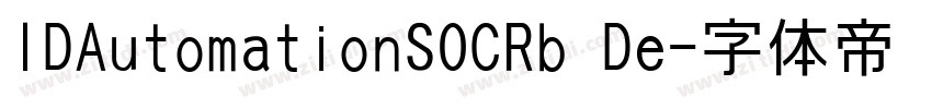 IDAutomationSOCRb De字体转换